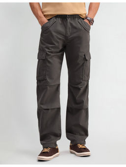 U.S. Polo Assn. Denim Co. - Solid Dark Grey Cotton Cargos
