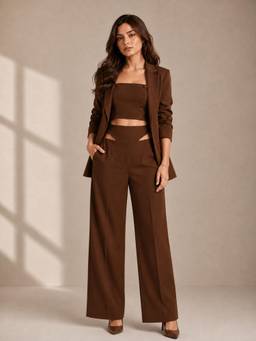 Stylia - Brown Elitaire Co-Ord Set