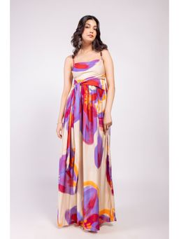 Poppi - Multicolor Printed Maxi Dress