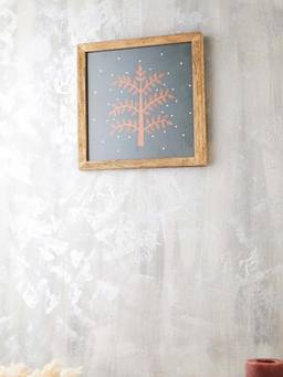 Fabindia - Orange Zea Wooden Framed Art Painting