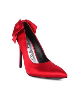 London Rag - Solid Red Pumps