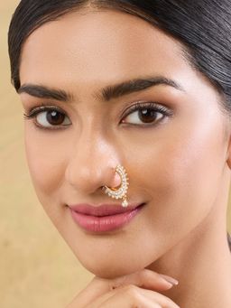 Indinoor - Ritikaa Zircon Nath - White