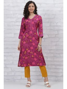 Rangriti - Purple Printed Kurta