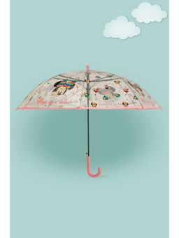 Yellow Bee - Disney By Transparent Minnie Mouse Umbrella with Colorful Bow, Star & Cute Dot Print