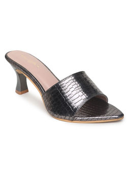 VALIOSAA - Textured Metallic Heels