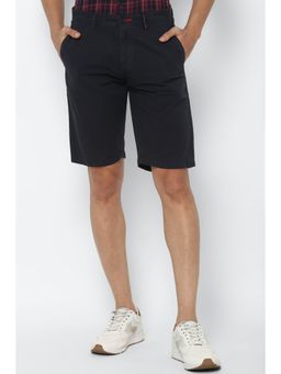 Allen Solly - Men Navy Solid Slim Fit Shorts