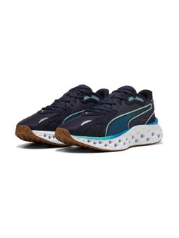 Puma - SOFTRIDE Frequence Overspray Ombre Running Shoes - Navy Blue