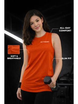The Fit Theory - Rust Tank Top