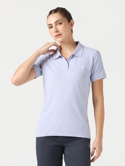 Technosport - Blue Women Slim Fit Sports Polo T-Shirt