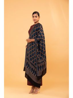 Modarta By Kamakshi - Elegant Fine Wool Shawl With Intricate Geometric Pattern Design