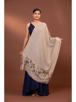 Modarta By Kamakshi - Luxurious Fine Wool Embroidered Shawl- Elegant Womens Wrap & Soft Comfort