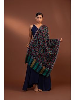 Modarta By Kamakshi - Extra Fine Soft Ethnic Weave Shawl- Premium Fine Wool For Women