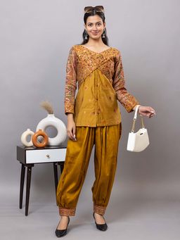 Kidar - Mustard Trending Stylish Kurta with Salwar (Set of 2)