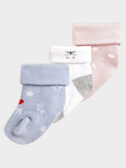 Mi Arcus - Rib Unisex Mid Calf Socks (Pack of 3)