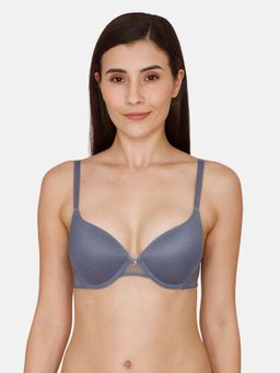 Zivame - Moonshine Maiden Push-Up Wired Medium Coverage Bra - Folkstone Grey