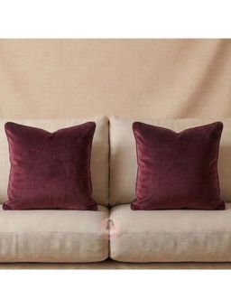 CHHAVI INDIA - Premium Velvet Cushion Covers (Pack Of 2) (Medium)
