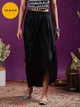 Gajra Gang - Sundowner Black Solid Sarong Skirt
