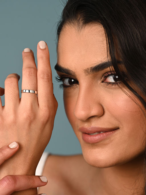 CLARA Pure 925 Silver Slim Adjustable Thumb Band Finger Ring for Women