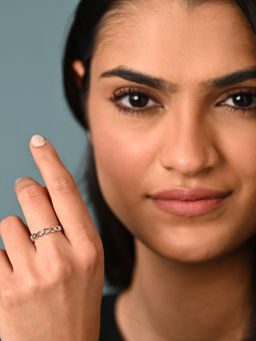 CLARA - Pure 925 Silver Infinity Adjustable Thumb Band Finger Ring for Women