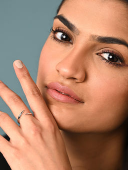 CLARA - 925 Silver Minimal Daily wear Adjustable Thumb Band Finger Ring for Women