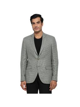 ColorPlus - Regular Houndstooth Medium Grey Blazer