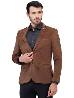 Park Avenue - Slim Corduroy Dark Brown Blazer