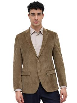 Park Avenue - Slim Solid Medium Green Blazer