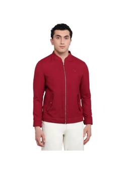 Raymond - Contemporary Fit Solid Dark Red Jacket