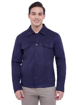 Raymond - Regular Solid Dark Blue Shacket