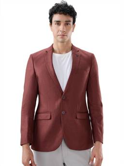 Raymond - Slim Solid Dark Rust Blazer