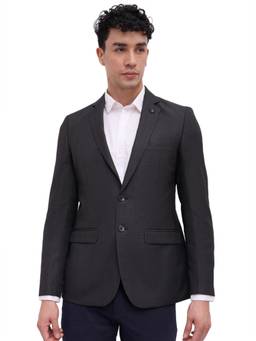 Raymond - Slim Checkered Dark Black Blazer