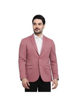 Raymond - Slim Self Design Medium Pink Blazer