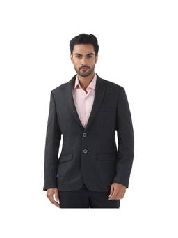 Raymond - Contemporary Fit Houndstooth Dark Grey Blazer