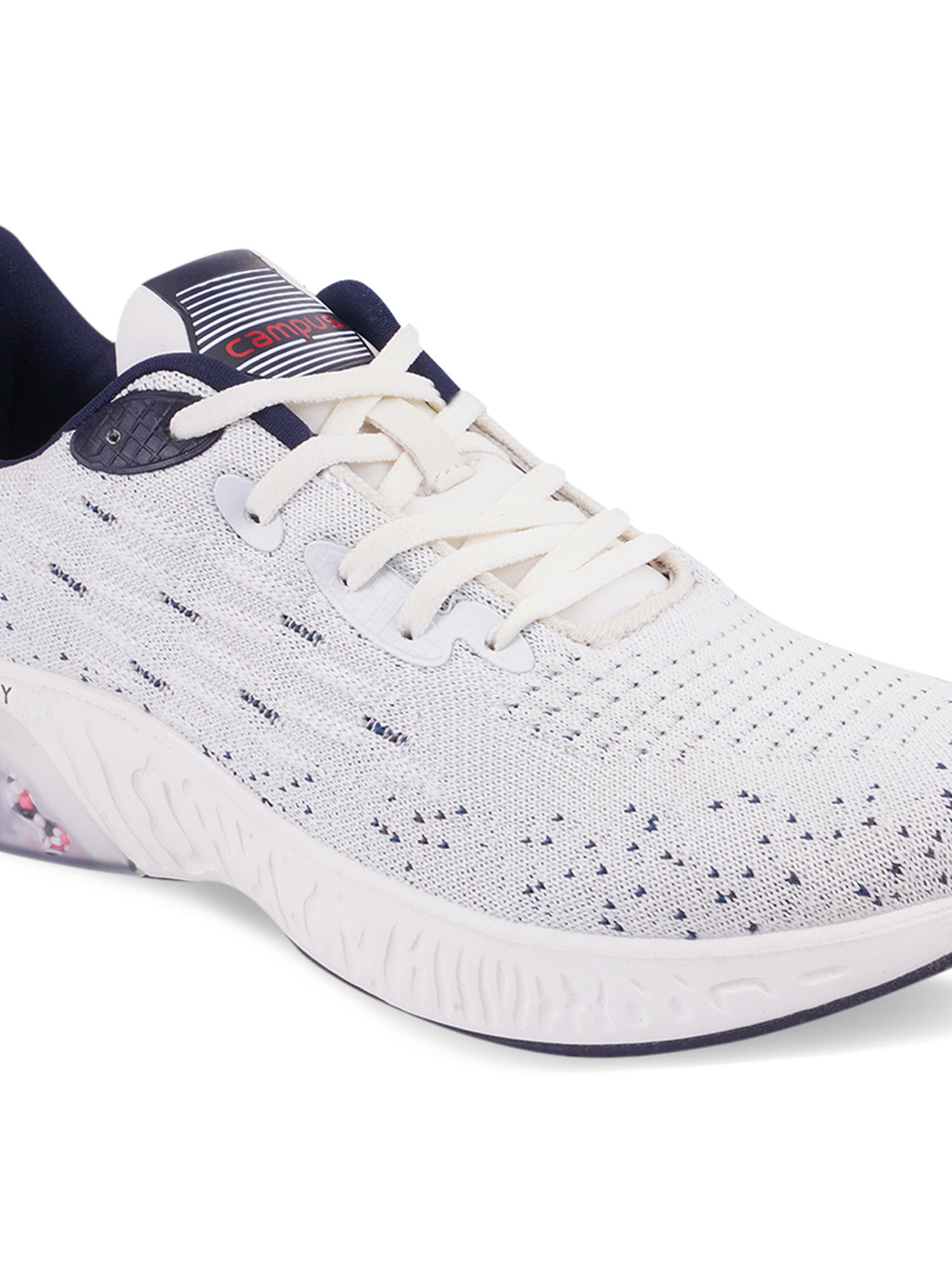Campus Rim White Running Shoes For Men 