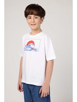 Wakai - Boys Graphic Printed Round Neck T-Shirt