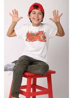 Wakai - Boys Graphic Printed Round Neck T-Shirt