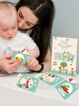 Baby Moo - Food Numbers & Alphabets Montessori Set Of 10 Flash Cards
