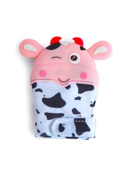 Baby Moo - Winking Cow Pink Teething Mitten