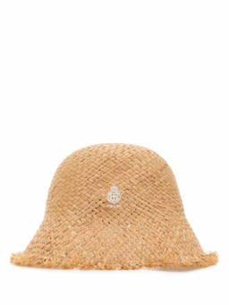 PRADA - Beige Logo Bucket Hat
