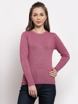 Mafadeny - Full Sleeves Round Neck Fitted Top