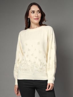 Mafadeny - Women Printed Round Neck Top