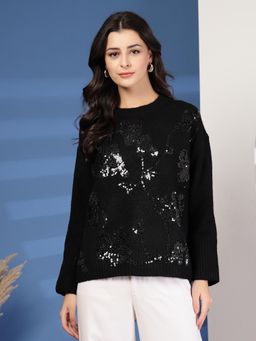 Mafadeny - Sequin Embellished Sweater