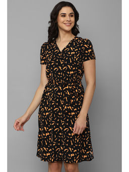 Allen Solly - Women Black Print Casual Dress (Set of 2)