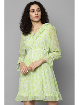 Allen Solly - Women Green Print Casual Dress