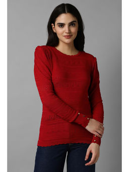 Allen Solly - Women Red Solid Casual Top
