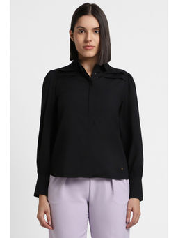 Allen Solly - Women Black Solid Long Sleeves Shirt