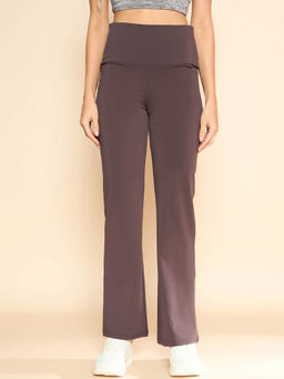 COLOR CAPITAL - Women Brown Flared Panel Tights