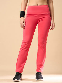 COLOR CAPITAL - Women Pink Flared Panel Tights