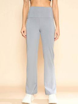 COLOR CAPITAL - Women Grey Flared Panel Tights