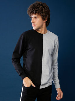 CAHOOT - Men Full Sleeve Colorblock Stylish Casual Sweatshirts